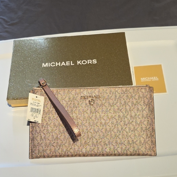 Michael Kors Glittering Gold Clutch